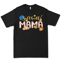 Black softball MAMA Premium Tee - MaliasSmallBusiness