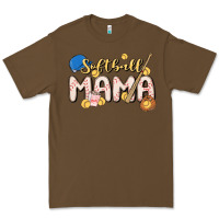 Cacao softball MAMA Premium Tee - MaliasSmallBusiness