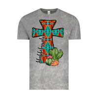 Cloud Rock aztec cactus cross Vintage Tee - JahusDesignShop