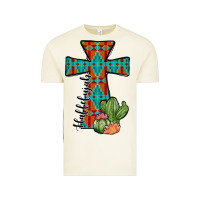 Vintage Arctic aztec cactus cross Vintage Tee - JahusDesignShop