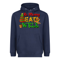 Navy be merry eat well Heavyweight Hoodie - FaDigitalArtStudio