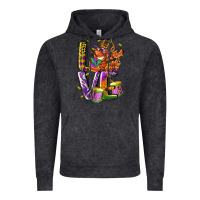 Vintage Black Mardi Gras love Vintage Hoodie - LillyAllenDesigns