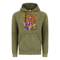 Vintage Olive Mardi Gras love Vintage Hoodie - LillyAllenDesigns