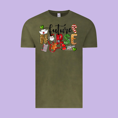 Chrismas Future Nurse Vintage Tee Designed By Lillyallendesigns