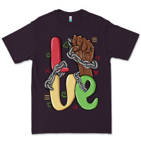 Plum love juneteenth Premium Tee - MaliasSmallBusiness