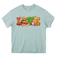Love With Hamburger Heavy Core Tee | Teevron