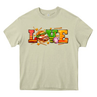 Mossy love with hamburger Heavy Core Tee - AdoDesignShop