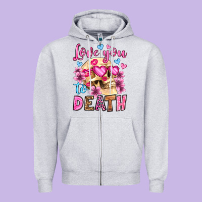 Love You To Death Olivia Zipper Hoodie Designed By Oliviacreatesart