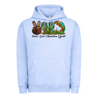 Pigment Grape Ice Peace Love Chameleon Lizard Urban Hoodie - LillyAllenDesigns