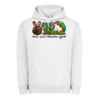 Pigment Lunar Rock Peace Love Chameleon Lizard Urban Hoodie - LillyAllenDesigns