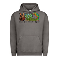 Pigment Tornado Peace Love Chameleon Lizard Urban Hoodie - LillyAllenDesigns