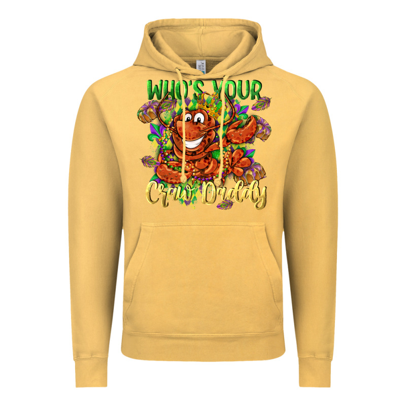 Who's Your Craw Daddy Mardi Gras Vintage Hoodie by LillyAllenDesigns | Teevron