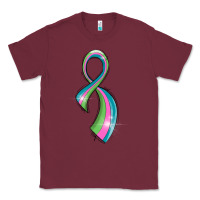 Burgundy metastatic breast cancer ribbon Classic Tee - LillyAllenDesigns