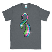 Charcoal Heather metastatic breast cancer ribbon Classic Tee - LillyAllenDesigns