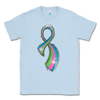 Dusty Blue metastatic breast cancer ribbon Classic Tee - LillyAllenDesigns