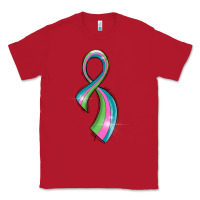 Red metastatic breast cancer ribbon Classic Tee - LillyAllenDesigns