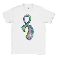 White metastatic breast cancer ribbon Classic Tee - LillyAllenDesigns