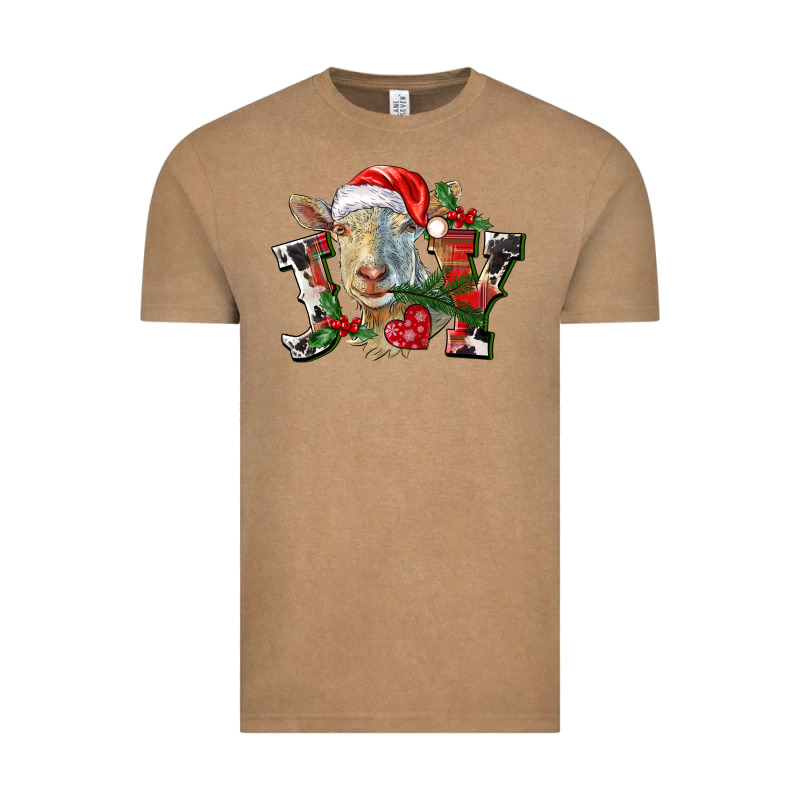 Joy Christmas Goat Vintage Tee by LillyAllenDesigns | Teevron