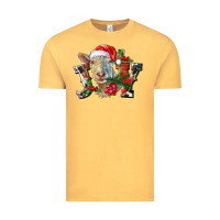 Vintage Mustard Joy Christmas Goat Vintage Tee - LillyAllenDesigns