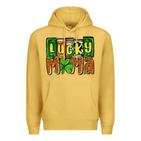 Antique Gold St. Patrick's lucky mama Premium Hoodie - OliviaCreatesArt
