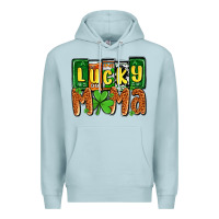 Blue Mist St. Patrick's lucky mama Premium Hoodie - OliviaCreatesArt