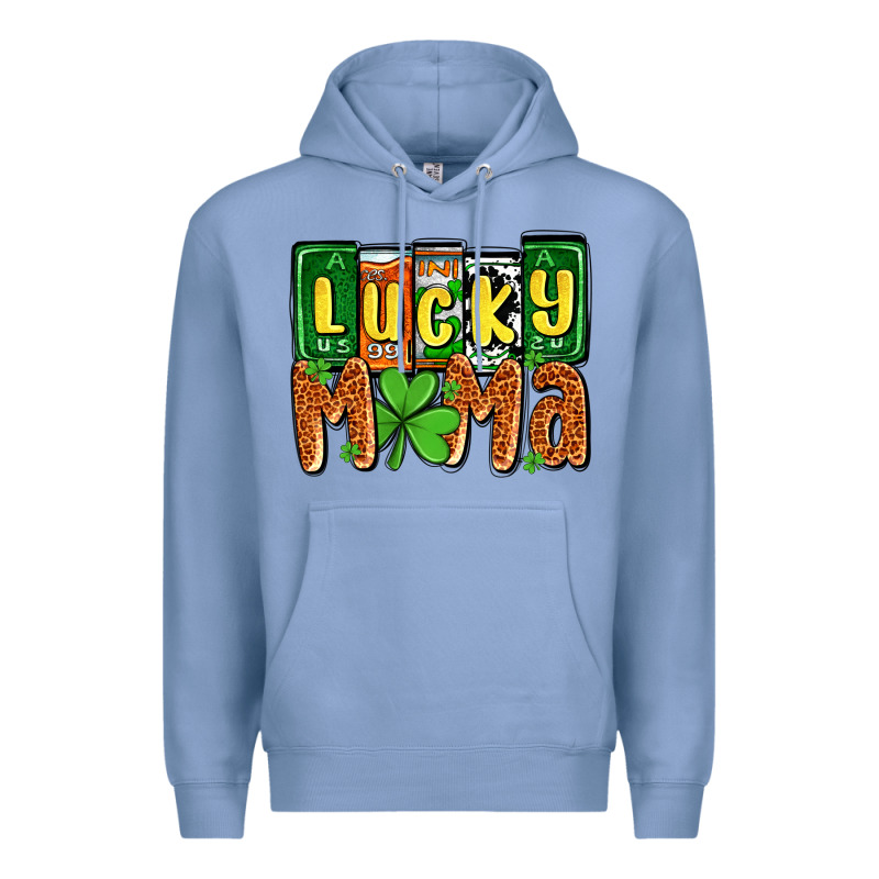 St. Patrick's Lucky Mama Premium Hoodie by OliviaCreatesArt | Teevron
