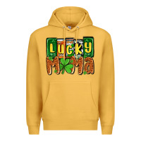 Mustard St. Patrick's lucky mama Premium Hoodie - OliviaCreatesArt