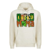 Oatmeal Heather St. Patrick's lucky mama Premium Hoodie - OliviaCreatesArt