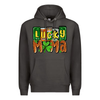 Smoke St. Patrick's lucky mama Premium Hoodie - OliviaCreatesArt