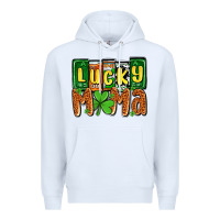 White St. Patrick's lucky mama Premium Hoodie - OliviaCreatesArt