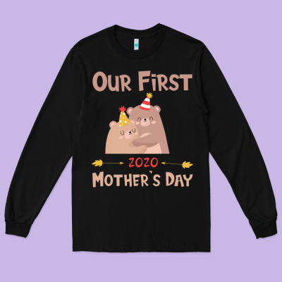 Our First Mother's Day Long Sleeve Tee Designed By Bettercallsaul