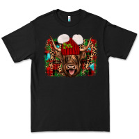 Black highland cow christmas Premium Tee - JahusDesignShop
