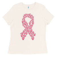 Bone breast cancer ribbon Ladies Tee - MaliasSmallBusiness
