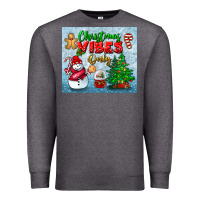 Charcoal Heather christmas vibes only tumbler Premium Sweatshirt - BundleAndBundleShop