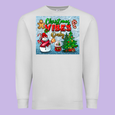 Christmas Vibes Only Tumbler Premium Sweatshirt Designed By Bundleandbundleshop