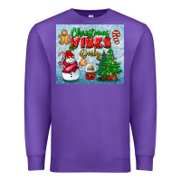 Purple christmas vibes only tumbler Premium Sweatshirt - BundleAndBundleShop