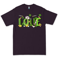 Plum st patricks love nurse Premium Tee - MaliasSmallBusiness