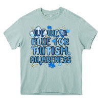 Arona we wear blue for autism awareness Heavy Core Tee - MaliasSmallBusiness