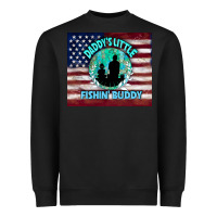 Black daddy's little fishin buddy Heavyweight Sweatshirt - TumblerDesignByShophia