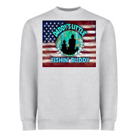 Heather Grey daddy's little fishin buddy Heavyweight Sweatshirt - TumblerDesignByShophia