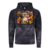 Cloud Black Western 4th Of July Cow Background Vintage Hoodie - LillyAllenDesigns