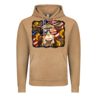 Vintage Camel Western 4th Of July Cow Background Vintage Hoodie - LillyAllenDesigns