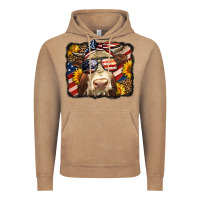 Vintage Coffee Western 4th Of July Cow Background Vintage Hoodie - LillyAllenDesigns