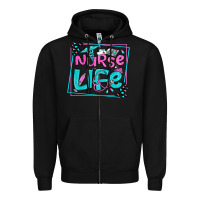 Black nurse life olivia  (1) Zipper Hoodie - OliviaCreatesArt