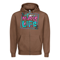 Chestnut nurse life olivia  (1) Zipper Hoodie - OliviaCreatesArt