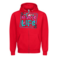 Red nurse life olivia  (1) Zipper Hoodie - OliviaCreatesArt
