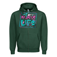 Sports Green nurse life olivia  (1) Zipper Hoodie - OliviaCreatesArt