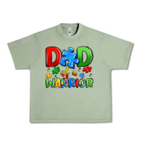 Oil Green dad of a warrior Urban Heavy Tee - Artiststas
