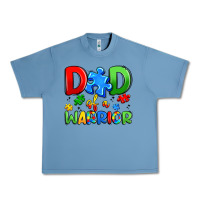 Pebble Blue dad of a warrior Urban Heavy Tee - Artiststas