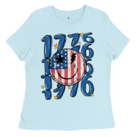 Baby Blue 1776 Ladies Tee - MaliasSmallBusiness